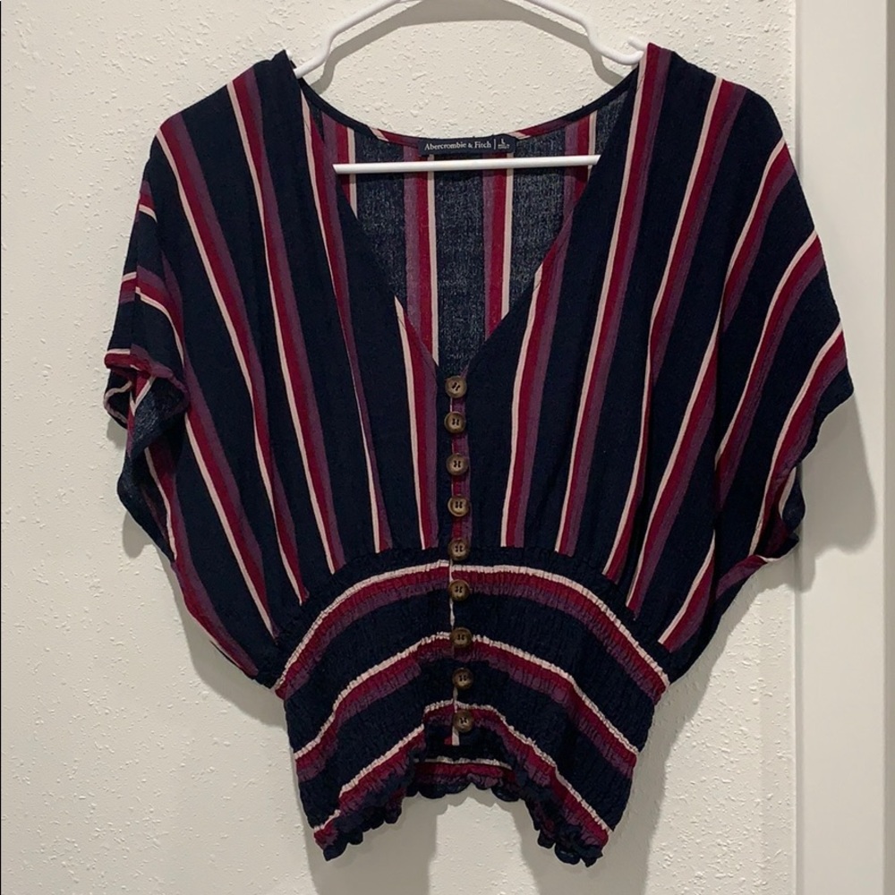 Abercrombie & Fitch Striped Crop Top